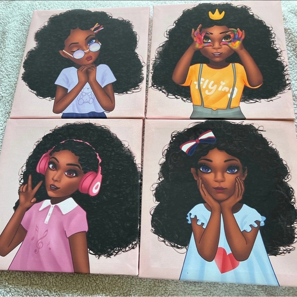 Kids Canvas Art Set - Multicolor